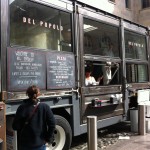 Del Popolo Pizza Truck - mobile pizzeria on Mint Plaza that day. Tasty rustic Neapolitan-style pizza.