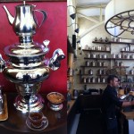 Samovar Tea  Lounge - on the left is the samovar that made my tea.